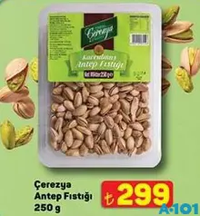 ÇEREZYA ANTEP FISTIĞI 250 G fiyat ve kampanya bilgisi